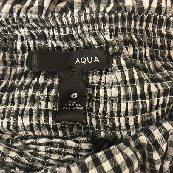 Aqua - Off the shoulder gingham top - Picture 3 of 3